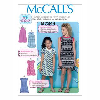 Barnklänning|T-shirt, McCalls | 104 - 122, 