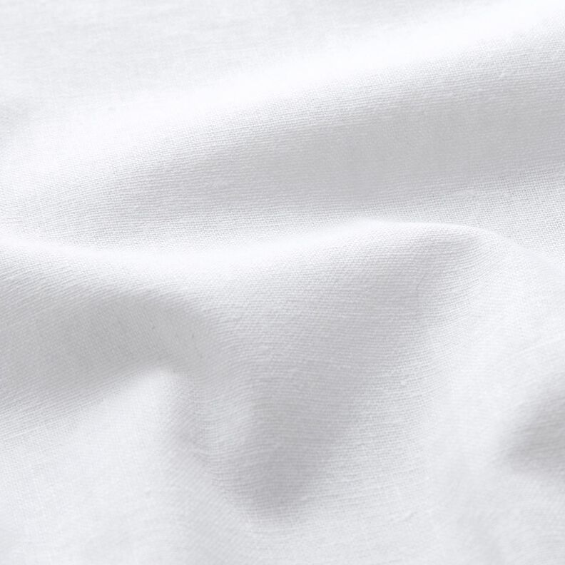 blandning av tvättad linne-bomull – vit,  image number 2