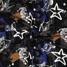 French Terry Sommarsweat skategraffiti Digitaltryck | Poppy Fabrics – svart/indigo,  thumbnail number 3
