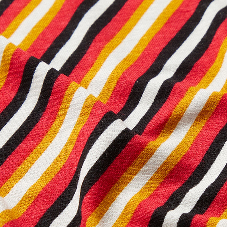 viskosjersey diagonala ränder – vit,  image number 2