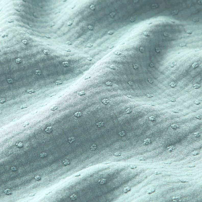 Muslin/Dubbel-krinkelväv dobby – mint,  image number 2