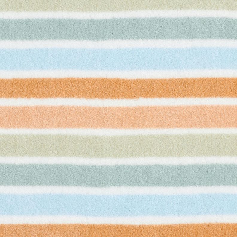 Antipilling Fleece färgglada ränder – vit/grön,  image number 1