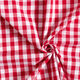 Bomullstyg Vichy - 1 cm – chiliröd,  thumbnail number 2