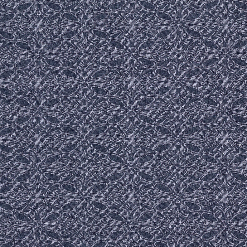 stretchprydnader i jacquard – jeansblå,  image number 1