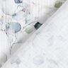 Muslin/Dubbel-krinkelväv Bladrankor i akvarell Digitaltryck – vit,  thumbnail number 4
