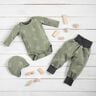 Våffeljersey babyelefanter – gråbeige,  thumbnail number 7