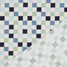 Bomullsjersey Check | Poppy Fabrics – natur/blågrått,  thumbnail number 4