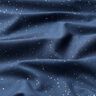 Bomullstyg Poplin Folietryck Silverfläckar – nattblå/silvermetallic,  thumbnail number 2