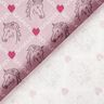 Bomullstyg Kretong hästar och hjärtan rosa – rosa,  thumbnail number 4