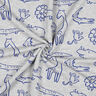 Sweatshirt Safaridjur | by Poppy – silvergrå/kungsblått,  thumbnail number 3