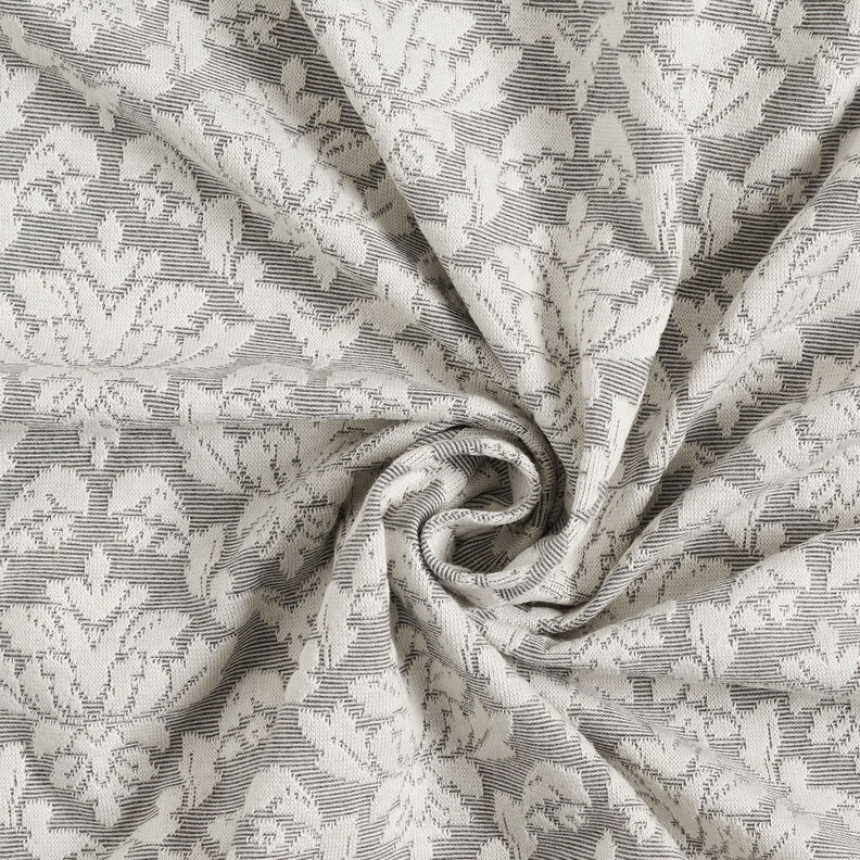 Jacquardjersey ornament – ljusgrått/vit,  image number 4