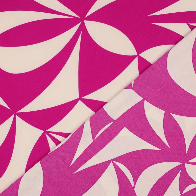 Stretchblustyg geometriskt | Poppy Fabrics – purpur/cashew,  image number 4
