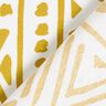 Dekorationstyg Canvas Etno – senap/vit,  thumbnail number 4
