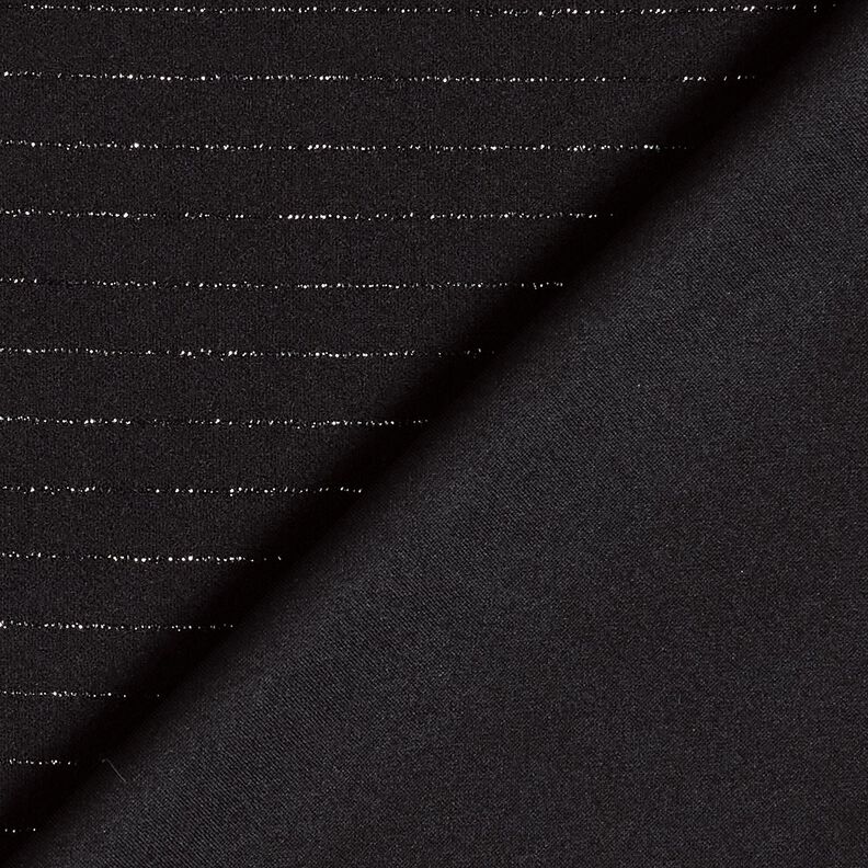byxtyg med stretchigt glitter randigt – svart/silvermetallic,  image number 4