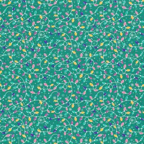 Bomullstyg Poplin ljusslinga – eukalyptus/lavender, 