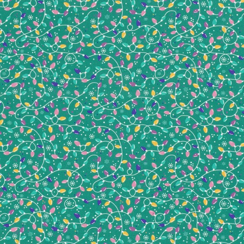 Bomullstyg Poplin ljusslinga – eukalyptus/lavender, image number 1