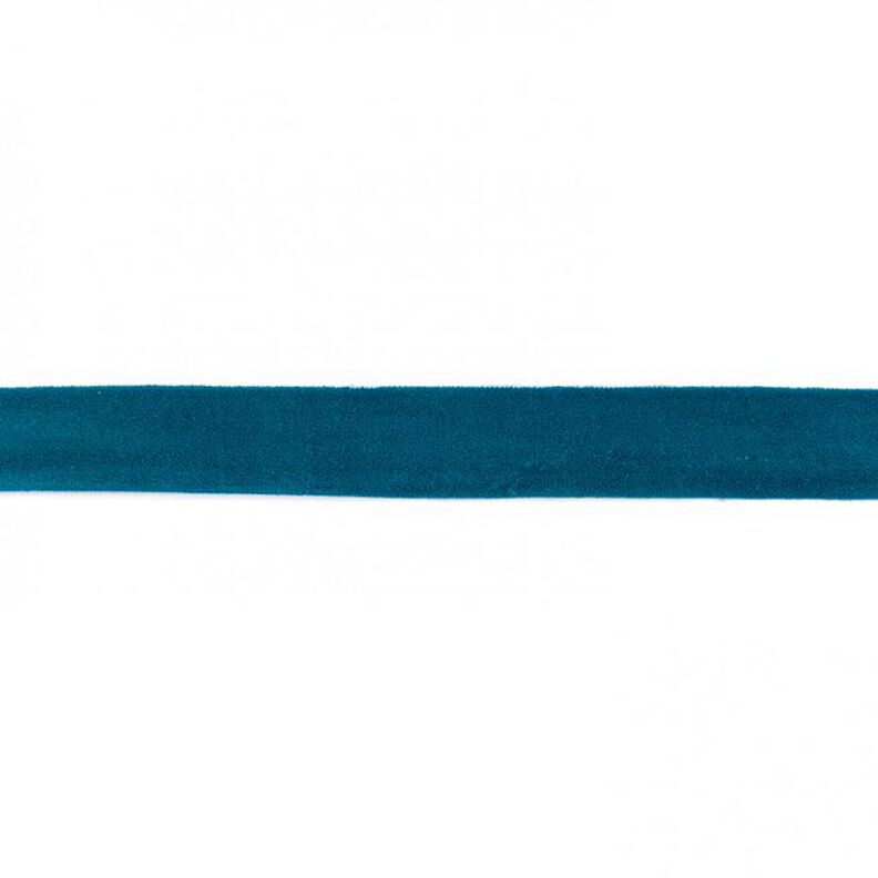 Elastistiskt infattningsband  matt [20 mm] – ljus petrol,  image number 1