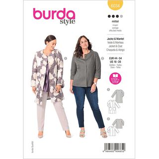 Kappa | Jacka i plusstorlek | Burda 6034 | 44-54, 