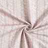 French Terry Sommarsweat kabelstickat tryck – ljusbeige,  thumbnail number 3
