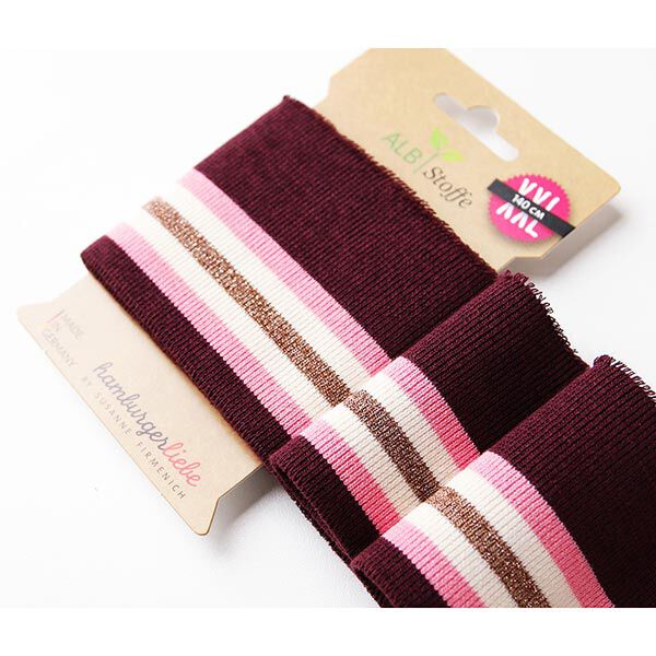 EKOLOGISKA STICKADE MUDDAR CUFF ME GLAM  [140 CM | 8 CM]  | Albstoffe | Hamburger Liebe,  image number 2