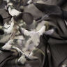 Chiffong med glittrande kritstrecksränder batikoptik – svart/vit,  thumbnail number 2