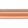 Väskband/bältesband Neon [ 40 mm ] – neonorange/beige,  thumbnail number 3