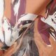 Siden-chiffong målade blommor – brun,  thumbnail number 6