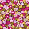 Bomullsjersey Färgglada blommor | Poppy Fabrics – druva,  thumbnail number 1