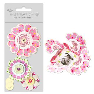 Pop-up-pysselset Flower Power  – rosa, 
