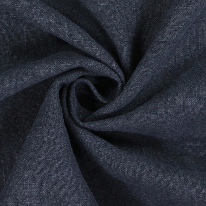 Linnetyg ramie mix stonewashed, kraftig kvalitet – nattblå,  image number 2