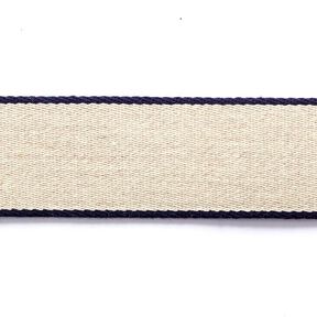 Bältesband [ 3,5 cm ] – marinblått/beige, 