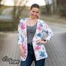 Bomullsjersey Drömblommor | Glitzerpüppi – vit,  thumbnail number 4