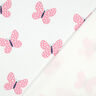 Sweatshirt Ruggad stora fjärilar | Poppy Fabrics – elfenbensvit/rosa,  thumbnail number 4