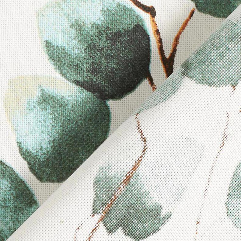Dekorationstyg Halvpanama Eukalyptus – yllevit,  image number 5