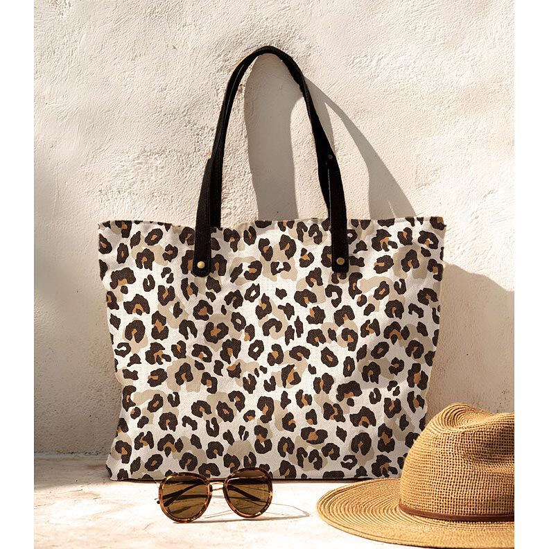 Canvas djurhud i linne-look – natur,  image number 5