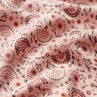 Alpfleece Söta blommor – rosa, 