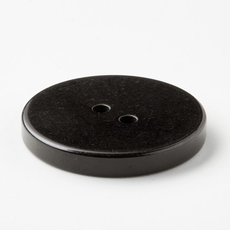2-hålsknapp blank [Ø 25 mm] – svart,  image number 3