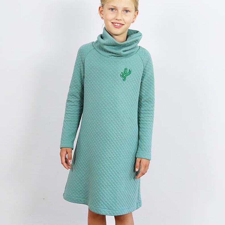 POLLY - bekväm sweatklänning med polokrage, Studio Schnittreif | 98 - 152,  image number 5