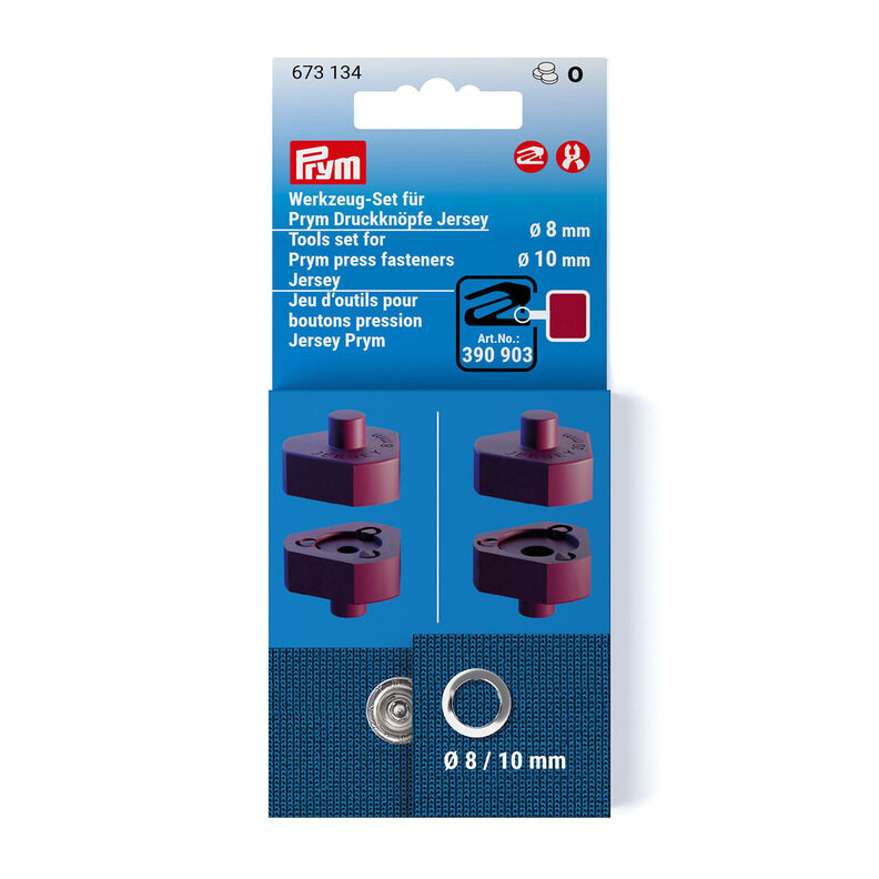 Verktygsset Tryckknappar Jersey [Ø 8 + 10 mm] | Prym – bär,  image number 1