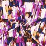 Viskostyg Abstrakta penseldrag digitaltryck – druva/indigo,  thumbnail number 3