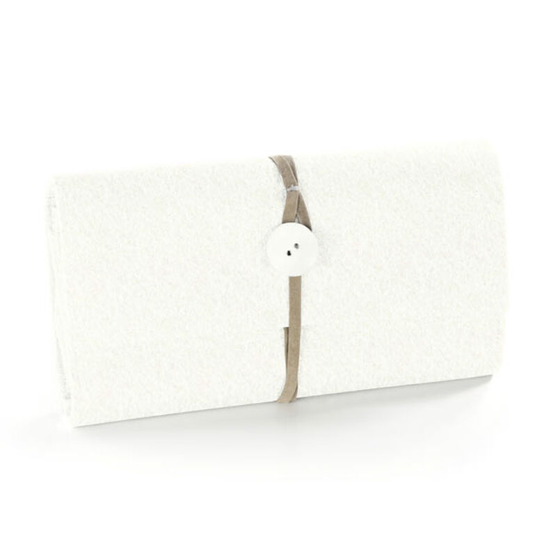 Filt 90 cm / 1 mm tjockt – vit,  image number 4