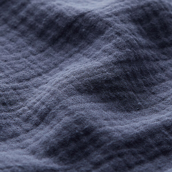 Muslin/Dubbel-krinkelväv – jeansblå,  image number 3