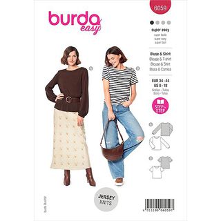 Blus, Burda 6059 | 34-44, 