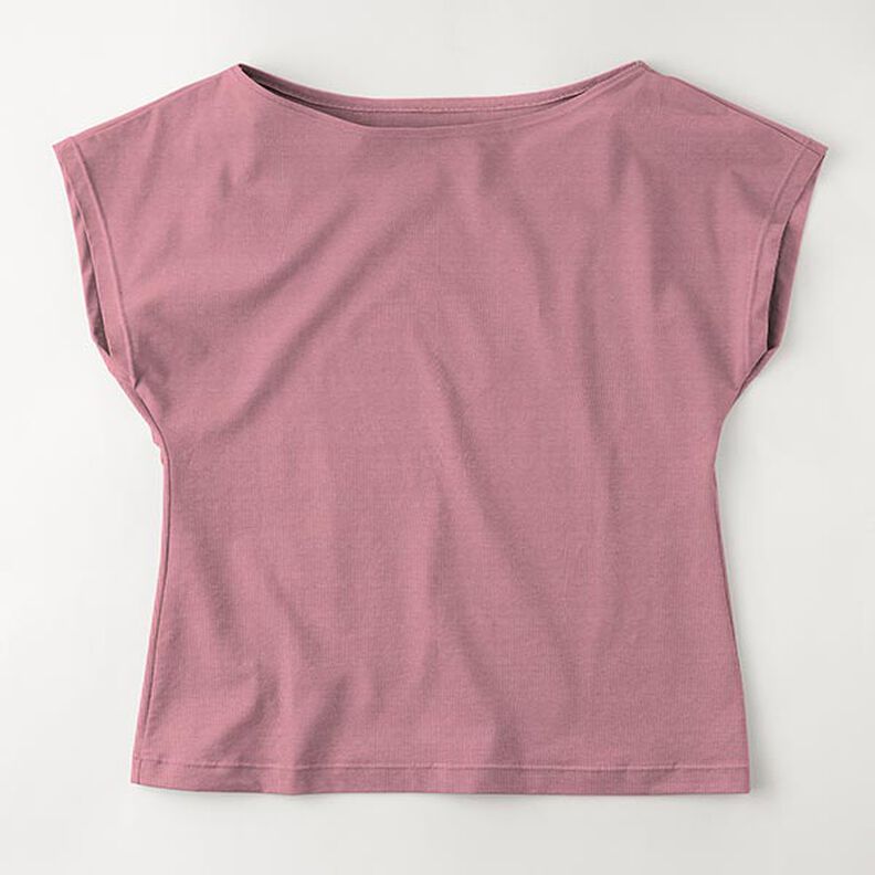 Bomullsjersey medium enfärgad – mörk gammelrosa,  image number 8