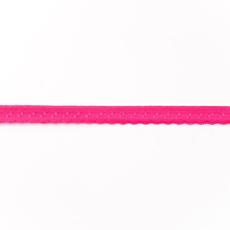 Elastistiskt infattningsband Spets [12 mm] – intensiv rosa,  image number 1