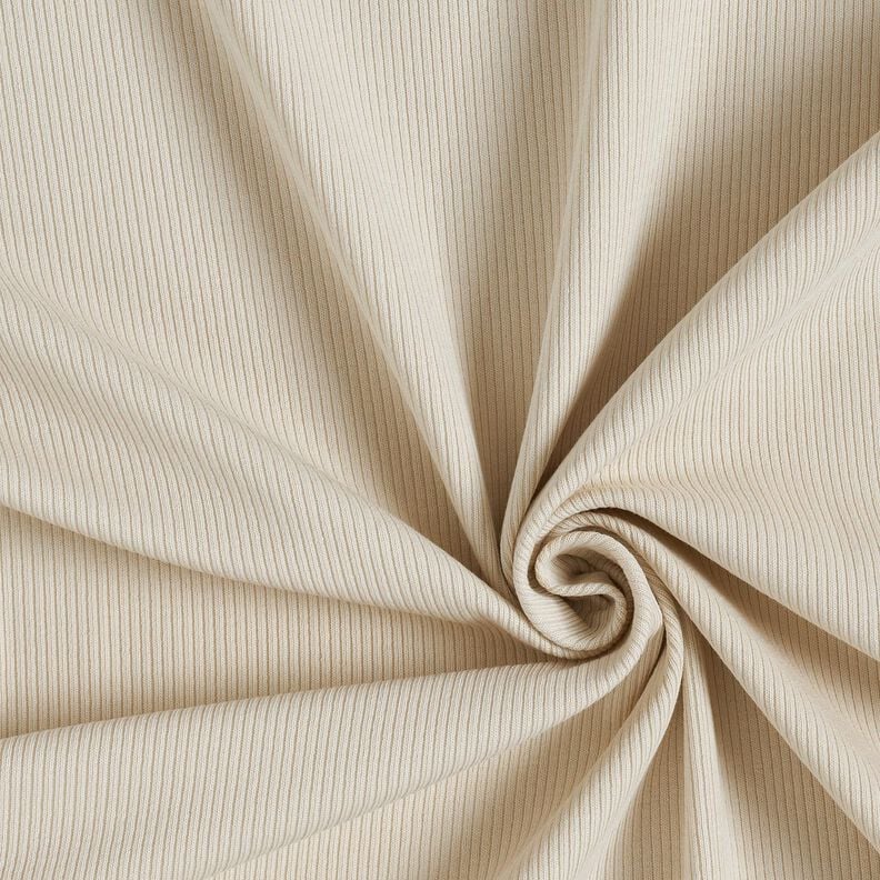 Ribbad jersey fint 2-1-1-1 revbensm&ouml;nster &ndash; natur,  image number 1