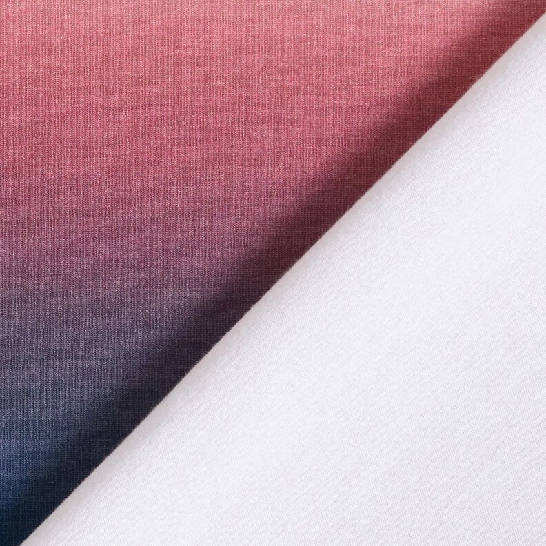 Bomullsjersey Ombre | Glitzerpüppi – nattblå/ljus bärfärg,  image number 4
