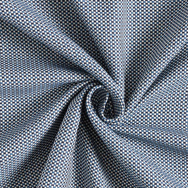 Dekorationstyg Jacquard Struktur Enfärgat – blå,  image number 3