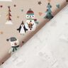Bomullsjersey Pingvin, isbjörn och snögubbe – mandel,  thumbnail number 4