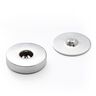 Magnetknapp [ Ø18 mm ] – silver metallic,  thumbnail number 1